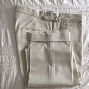 Men’s Light Khaki Cotton Business Casual Trousers (New)